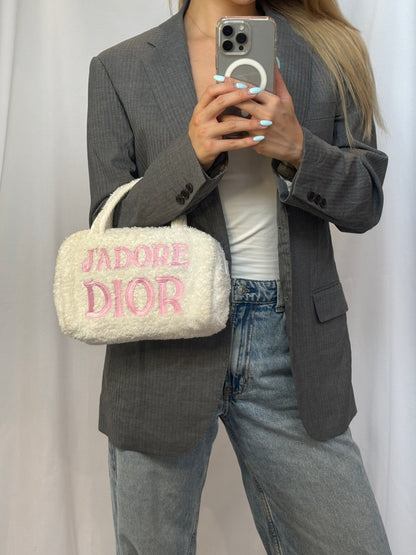 Dior J'adore Terry Cloth Mini Bowler Bag
