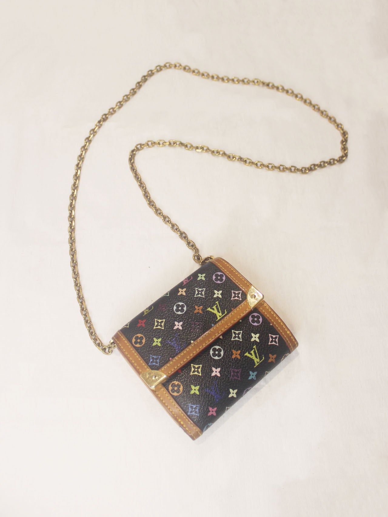 Louis Vuitton Multicolor Portefeuille Elise Wallet on Chain