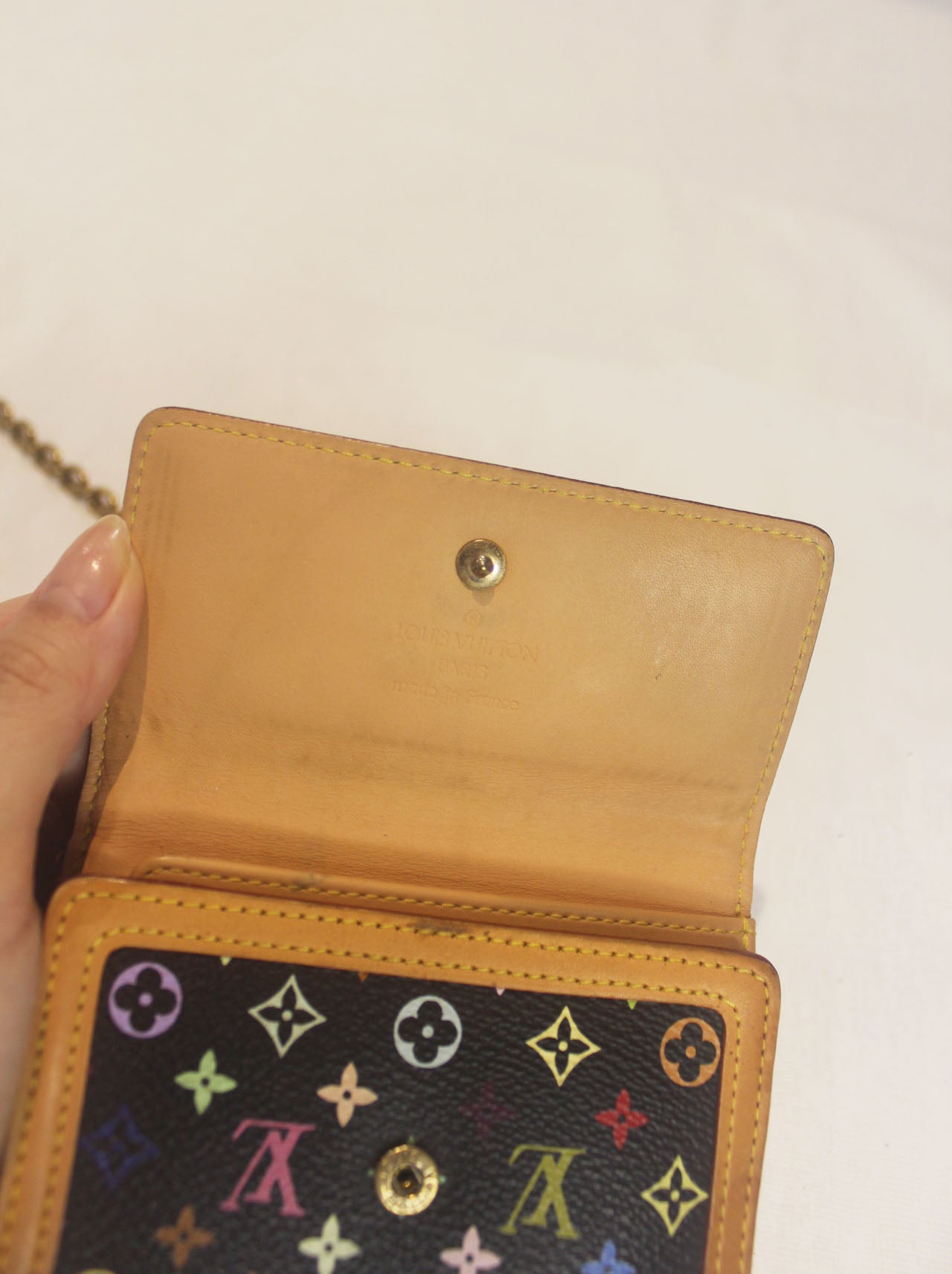 Louis Vuitton Multicolor Portefeuille Elise Wallet on Chain