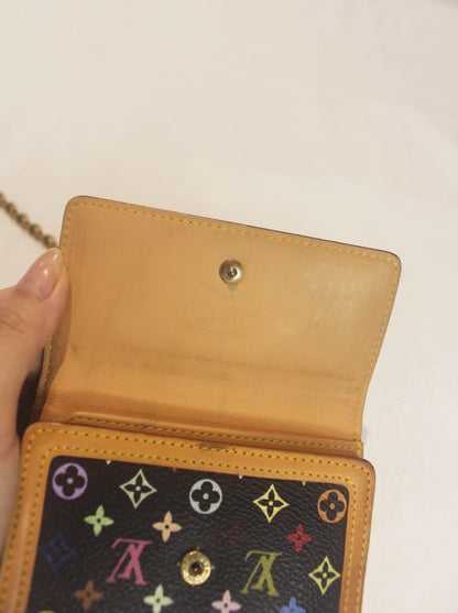 Louis Vuitton Multicolor Portefeuille Elise Wallet on Chain