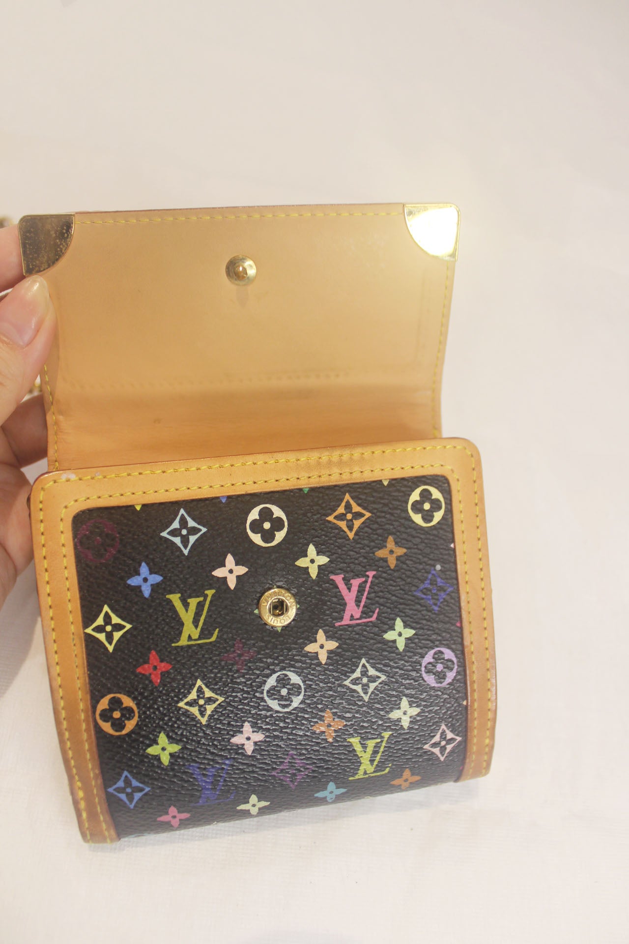 Louis Vuitton Multicolor Portefeuille Elise Wallet on Chain