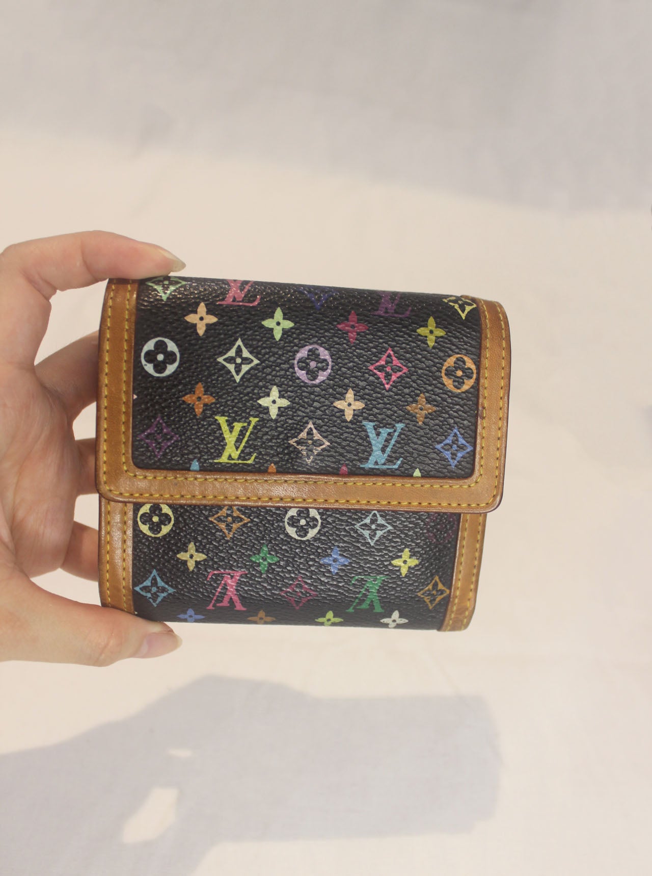 Louis Vuitton Multicolor Portefeuille Elise Wallet on Chain