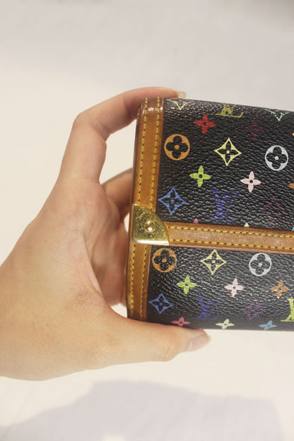 Louis Vuitton Multicolor Portefeuille Elise Wallet on Chain