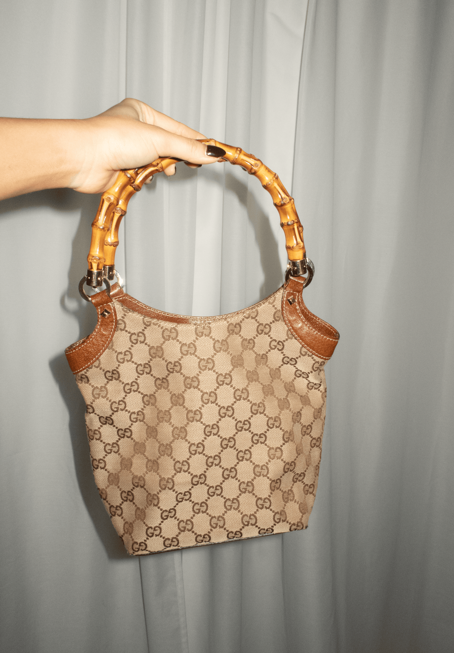 Gucci Bamboo Handle Tote Bag