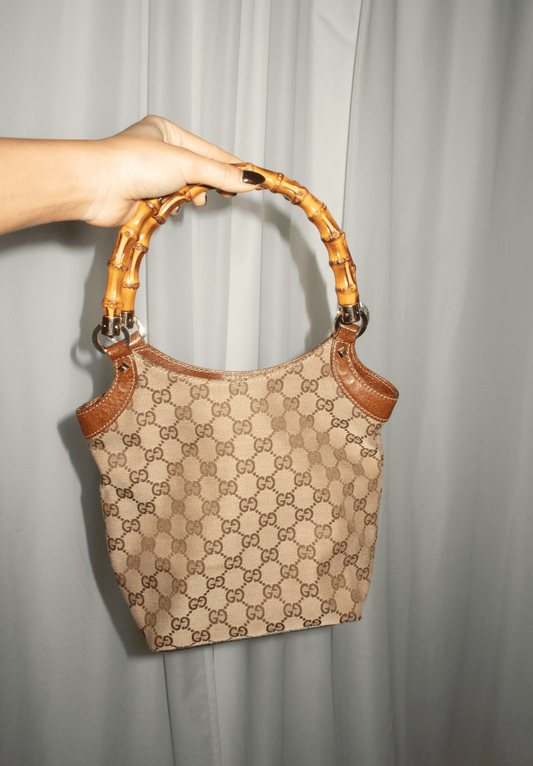 Gucci Bamboo Handle Tote Bag
