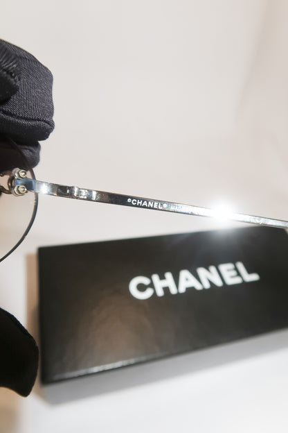 Chanel Pink Rimless Sunglasses