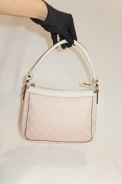 Gucci GG Pink Canvas Shoulder Bag