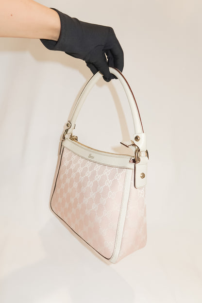 Gucci GG Pink Canvas Shoulder Bag