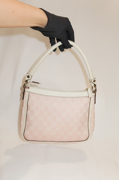 Gucci GG Pink Canvas Shoulder Bag