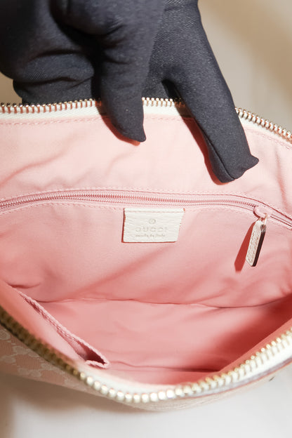 Gucci GG Pink Canvas Shoulder Bag