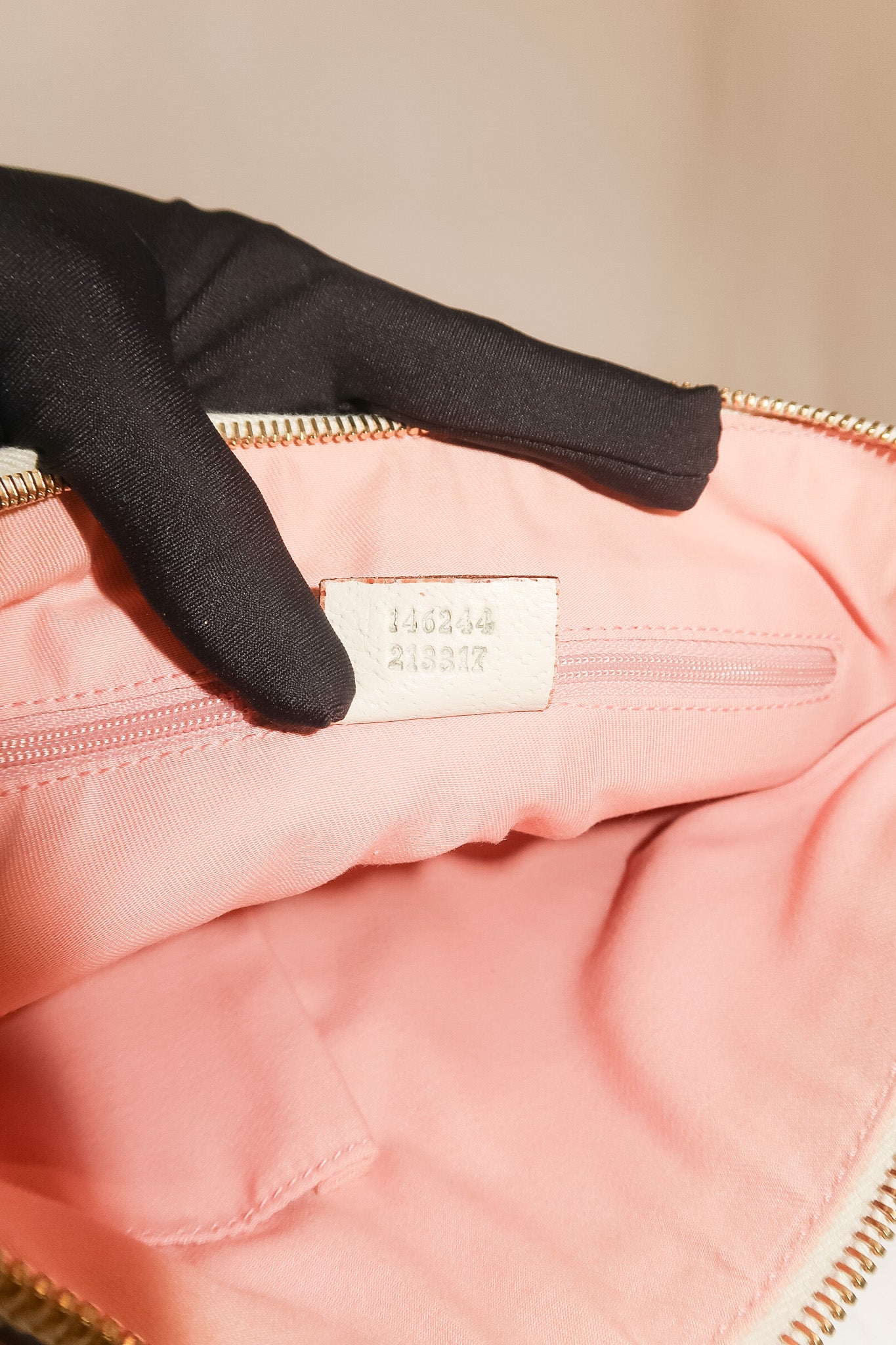 Gucci GG Pink Canvas Shoulder Bag