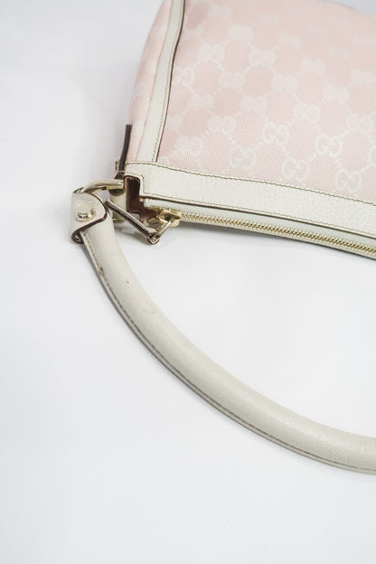 Gucci GG Pink Canvas Shoulder Bag