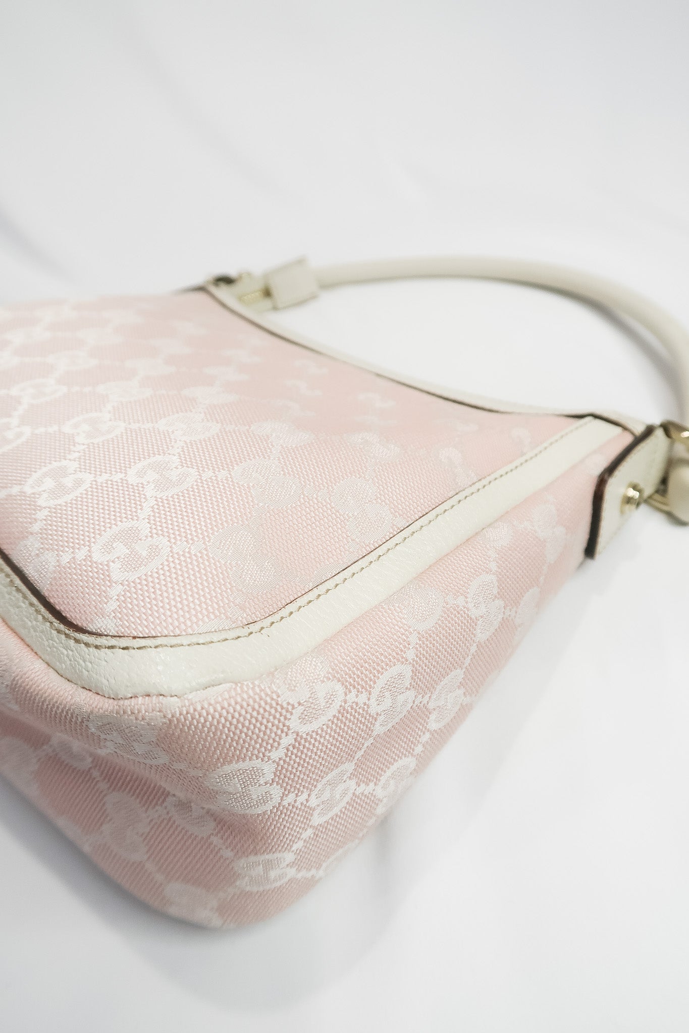 Gucci GG Pink Canvas Shoulder Bag