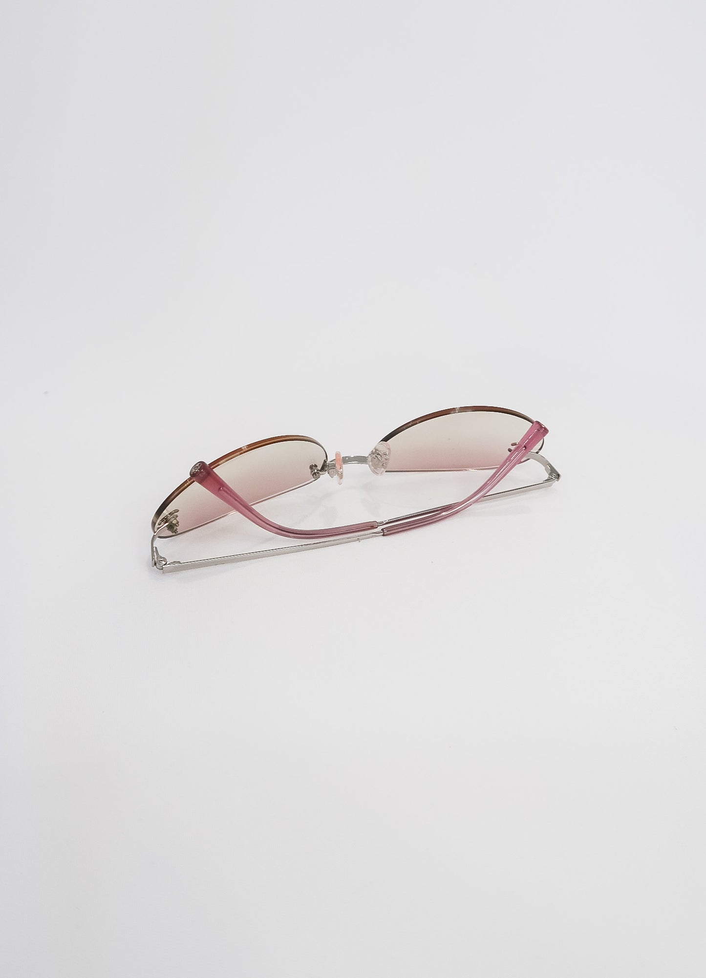 Chanel Pink Rimless Sunglasses