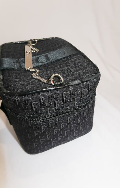 Dior Black Diorissimo Monogram Vanity Case Bag