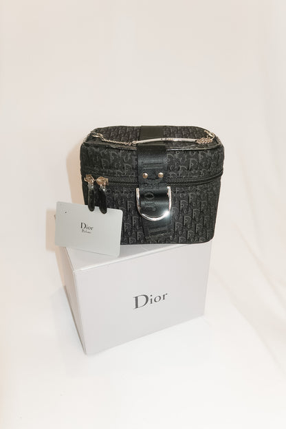 Dior Black Diorissimo Monogram Vanity Case Bag